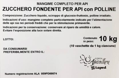 B-NEST zucchero candito per api PROTEICO con POLLINE - Alimento per apicoltura