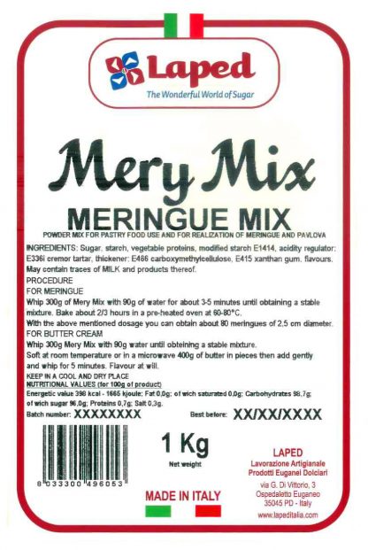 MERY MIX – Preparato per meringa 1Kg