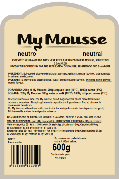 MY MOUSSE - GUSTI VARI 600gr - immagine 2